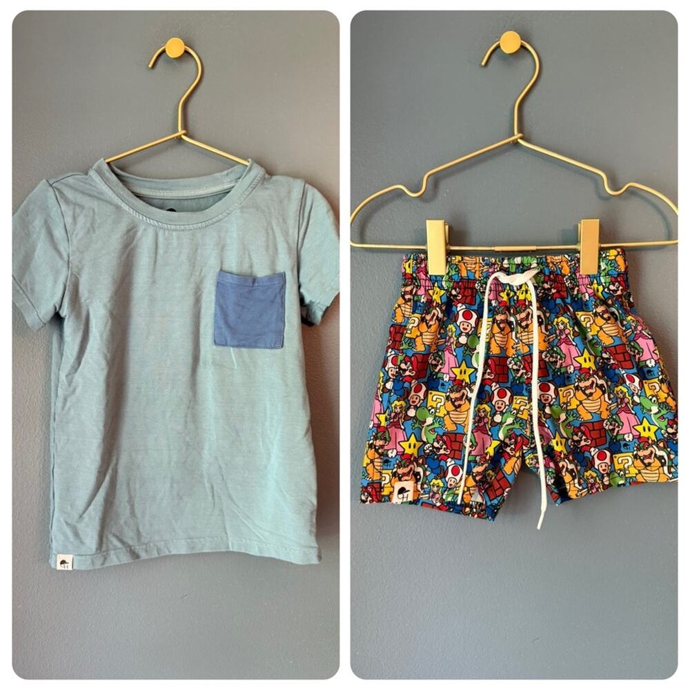 George hats Mario hybrid‎ shorts outfit